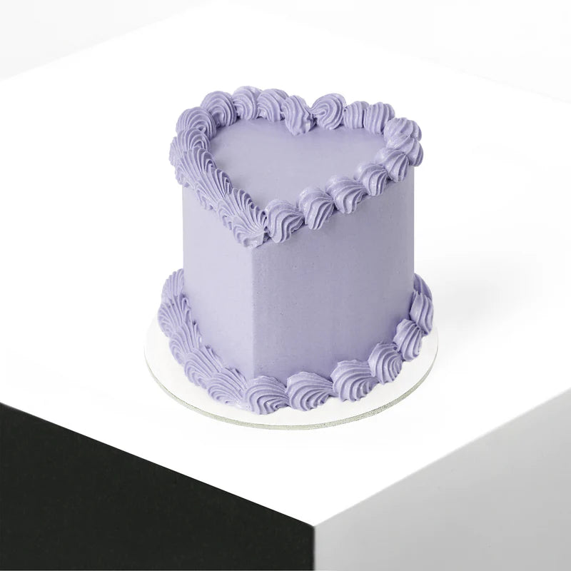 Lilac Heart Cake
