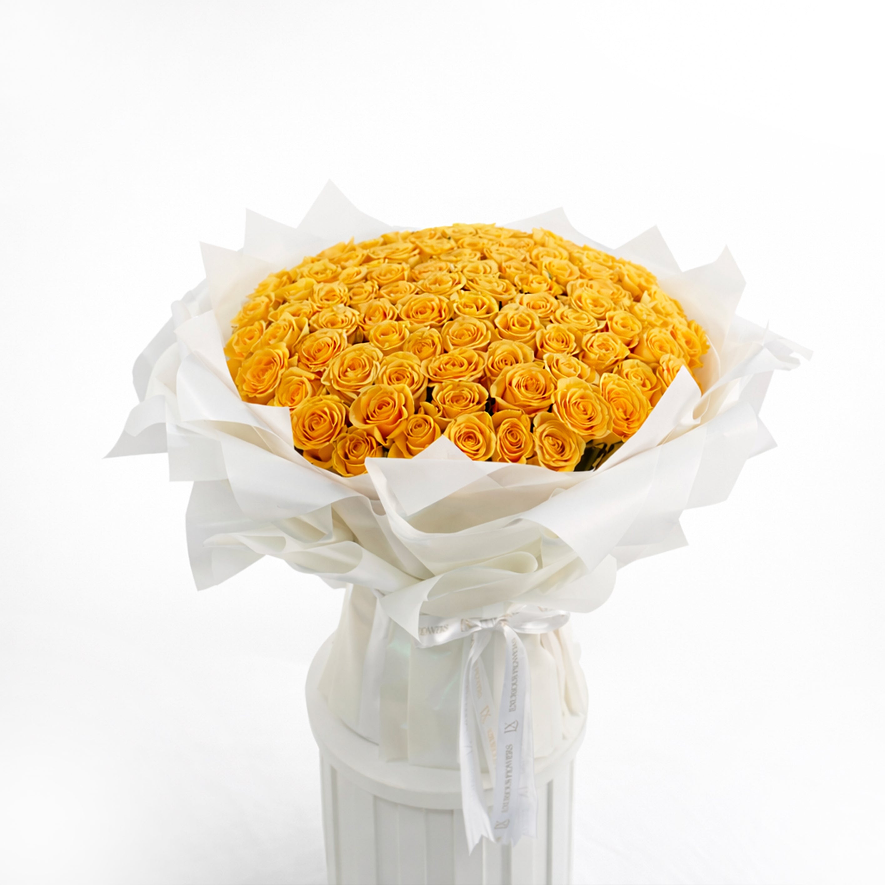 100-yellow-roses-grand-bouquet-dubai fro sale in dubai