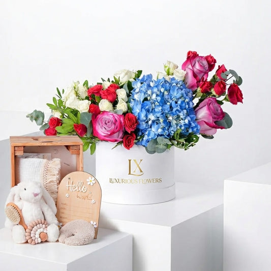 Petite Baby Florence Blue Hamper