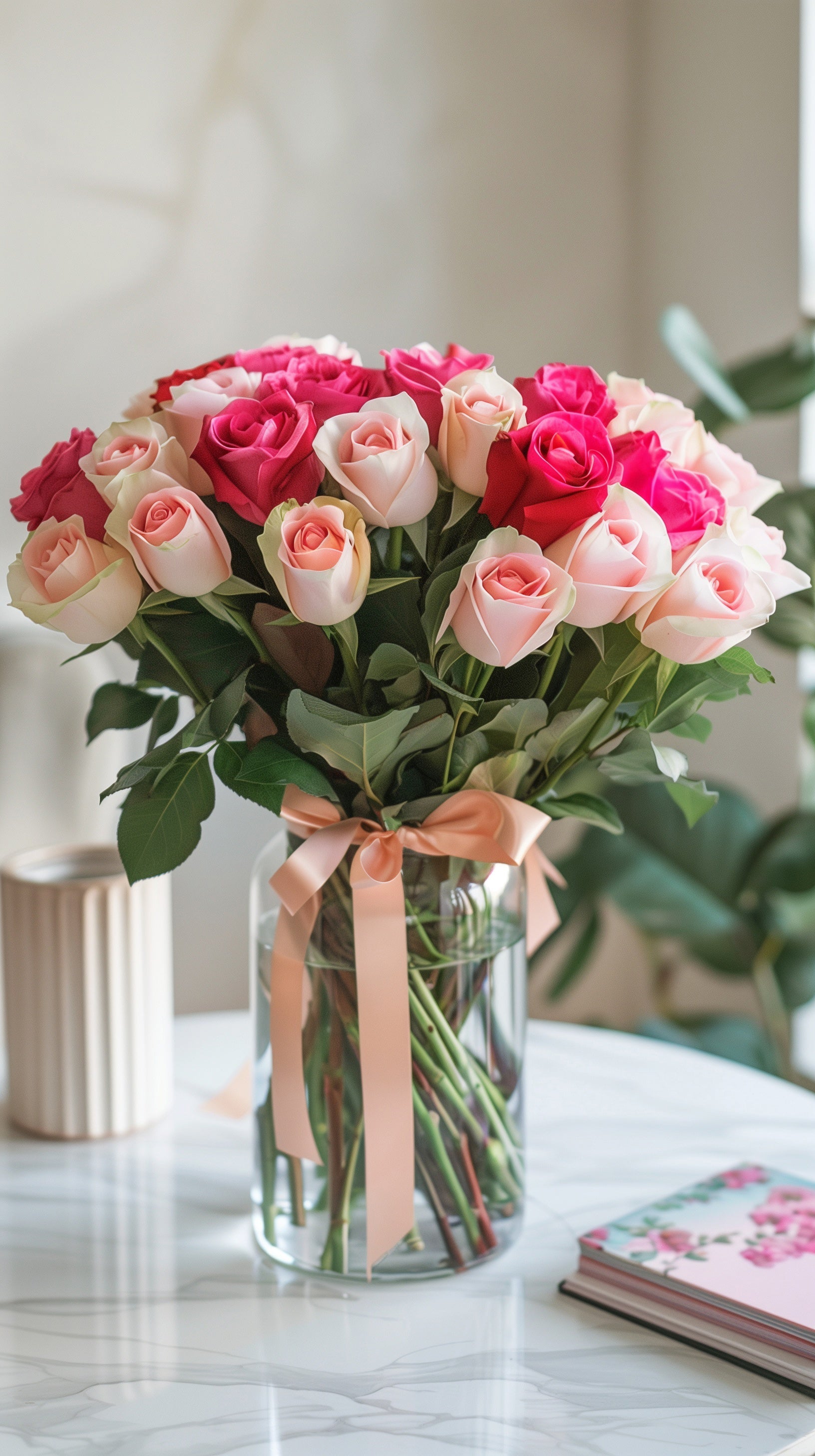 100 roses bouquet luxury arrangement Dubai