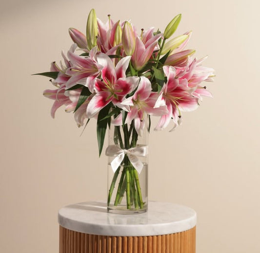 Elegant lilies, pure joy