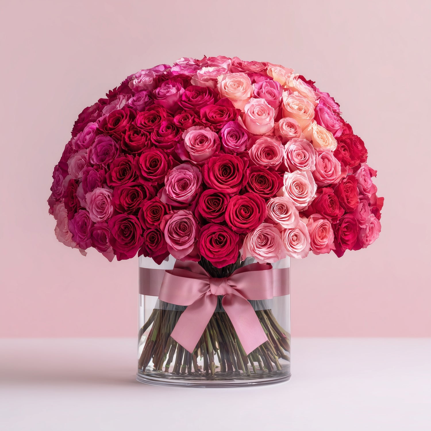 100 roses bouquet luxury arrangement Dubai