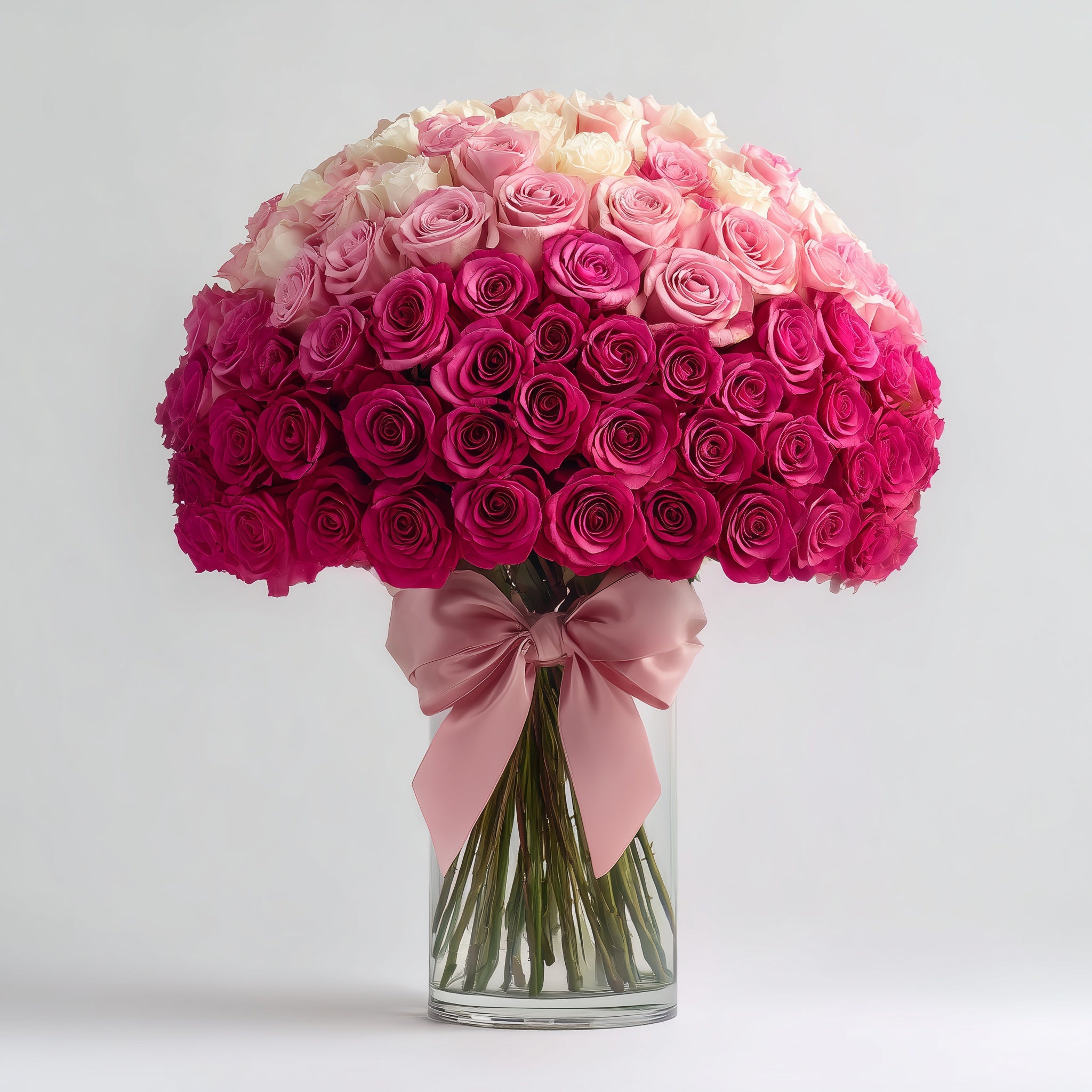100 roses bouquet luxury arrangement Dubai