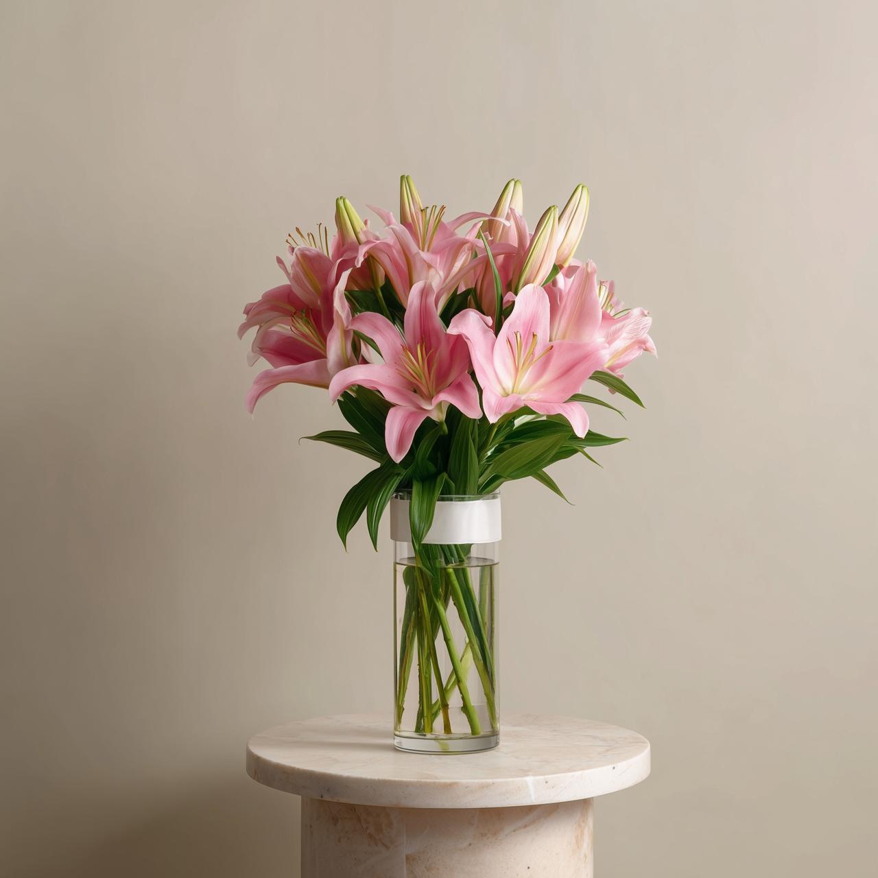 Elegant lilies, pure joy