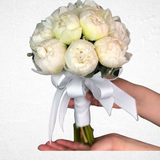 Angelic Peony Bridal Bouquet - Luxurious Flowerssimple
