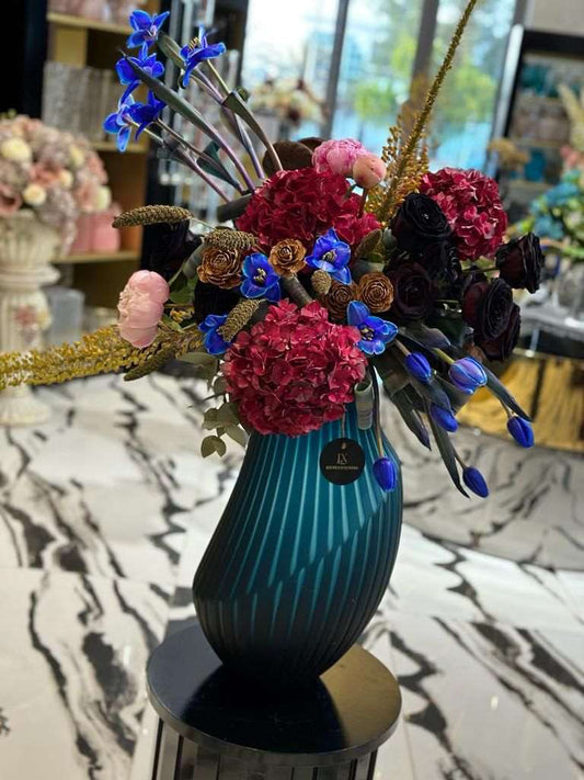 Blue and Mauve Bouquet - Luxurious Flowerssimple