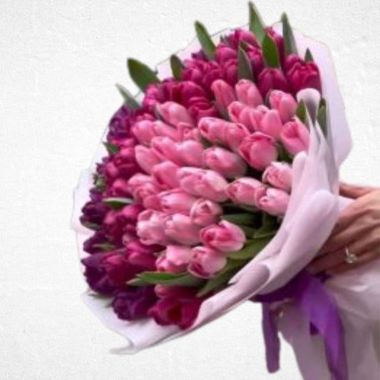 Graceful Pink Tulips - Luxurious Flowerssimple
