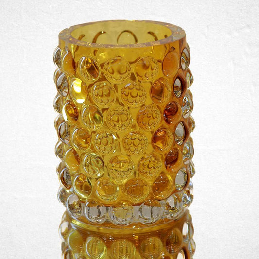 Italian Amber Artistry Vase - Luxurious Flowerssimple