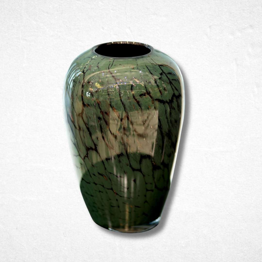 Lalique Plumes vase tropical Green - Luxurious Flowerssimple