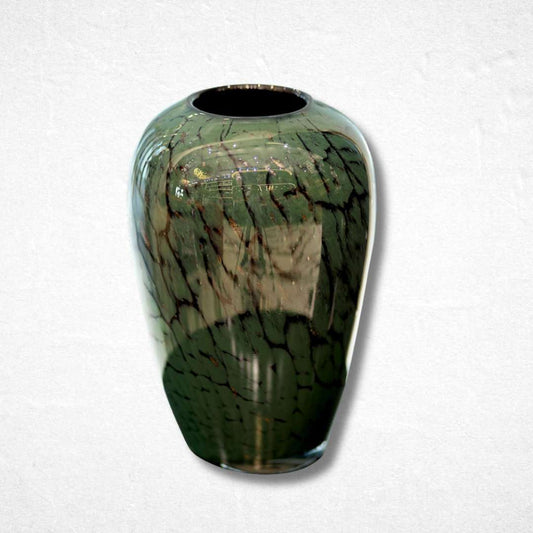 Lalique Plumes vase tropical Green - Luxurious Flowerssimple