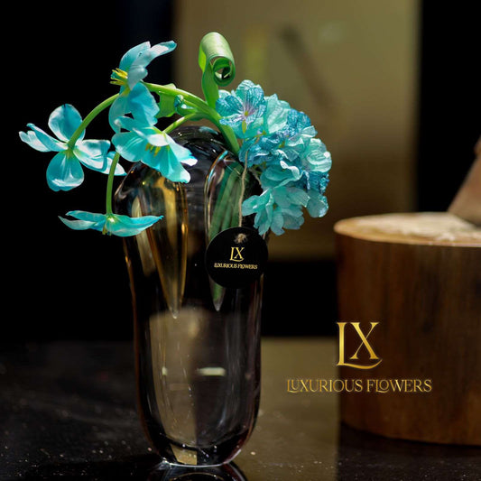 Light Blue Stylish Bouquet - Luxurious Flowerssimple