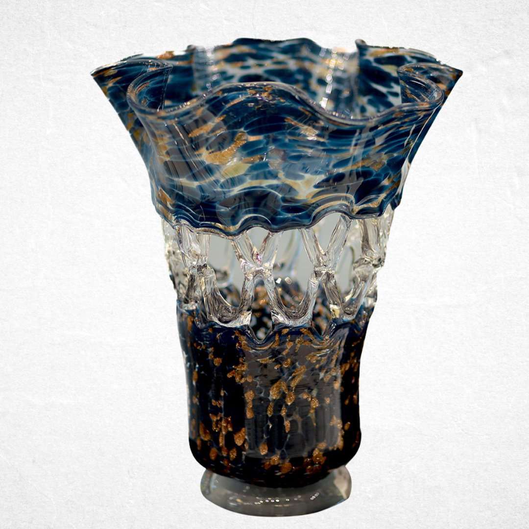 Magestic Ocean Blue Vase - Luxurious Flowerssimple