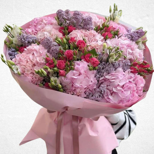 Mystic Pink & Purple Bouquet - Luxurious Flowerssimple