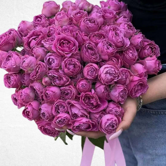 Rosy Purple Affection Bouquet - Luxurious Flowerssimple