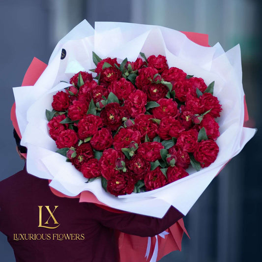 Say It Loud with VIP Red Rose Bouquet - Luxurious Flowerssimple