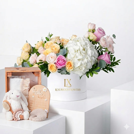 Petite Baby Florence White Hamper