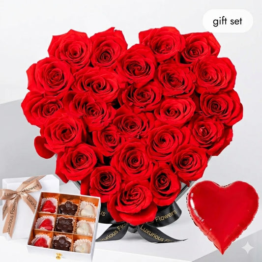 Anniversary Red Heart (Gift Set)