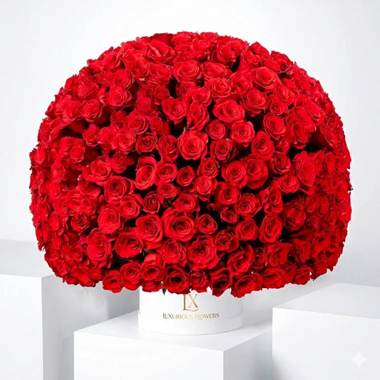 365 Red Roses Hatbox