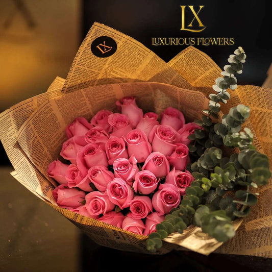 Vintage Pink Style Bouquet - Luxurious Flowerssimple