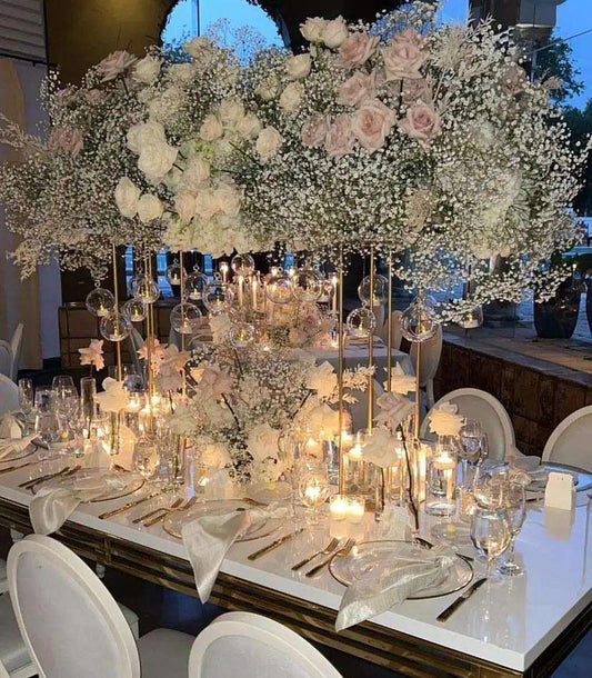 Wedding Reception Centerpiece - Luxurious Flowerssimple