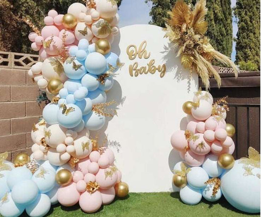 Whimsical Gender Reveal Balloon Bash - Luxurious Flowersvariable