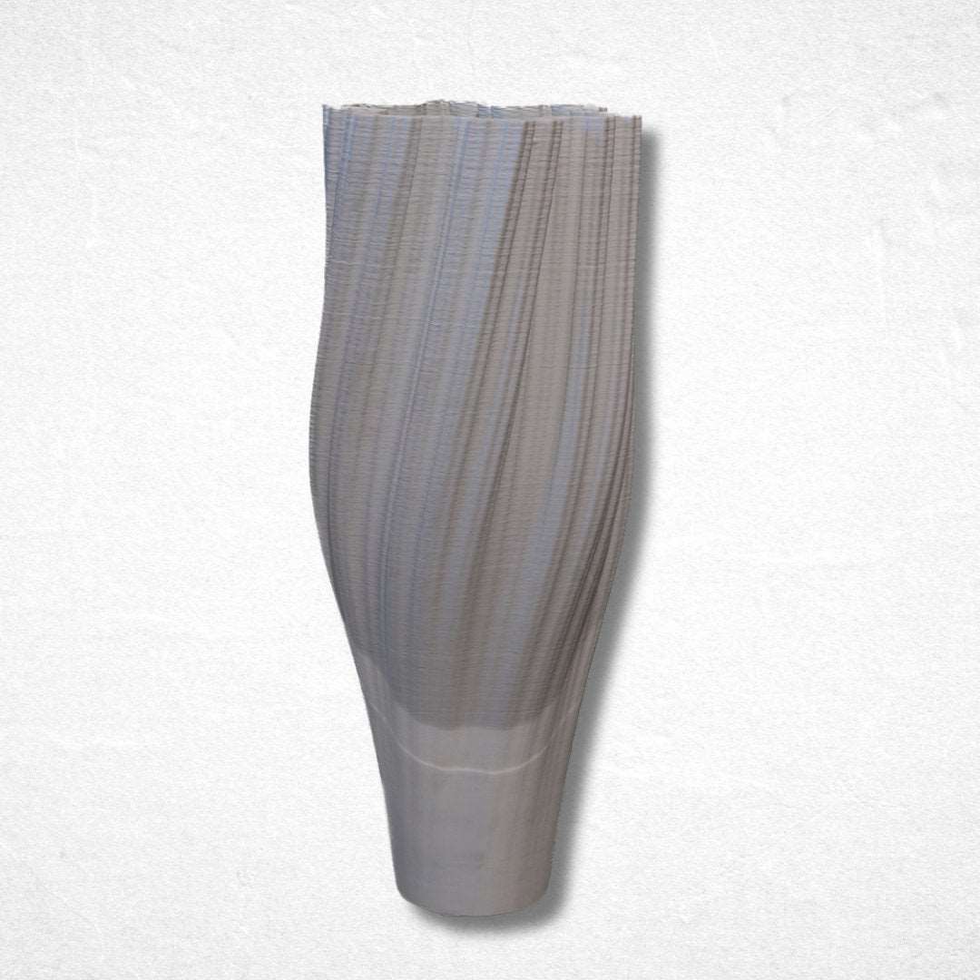 White Vessel of Serenity - Luxurious Flowerssimple