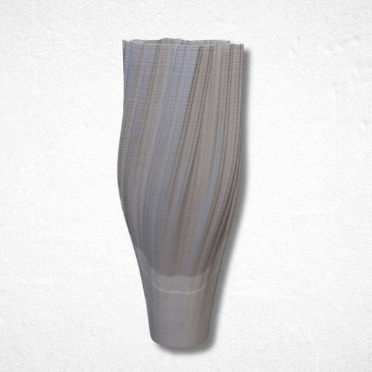 White Vessel of Serenity - Luxurious Flowerssimple