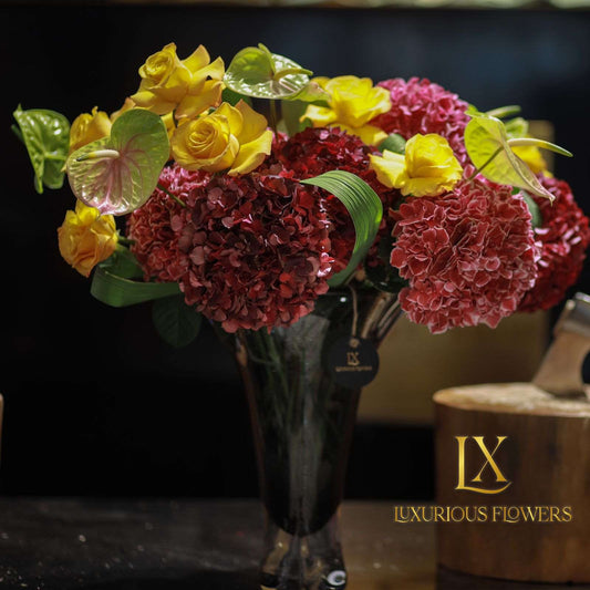 Yellow Stylish Bouquet - Luxurious Flowerssimple