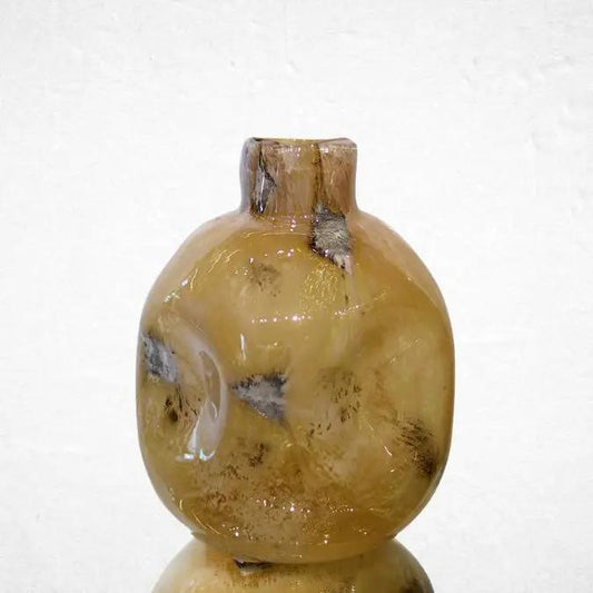 Amber Infusion Grand Glass Vase - Luxurious Flowerssimple
