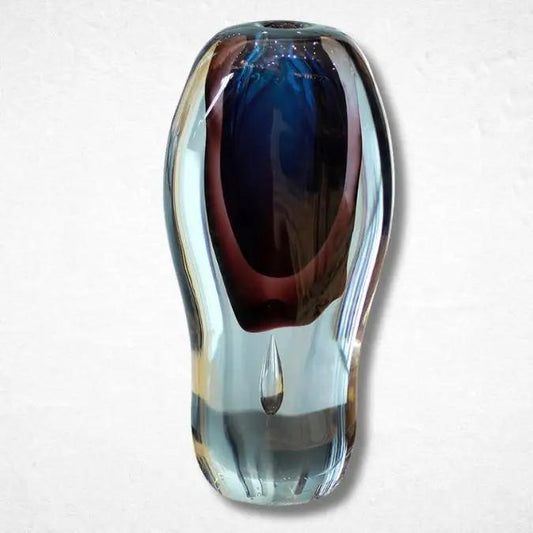 Azure Breeze Fusion Crystal Vase - Luxurious Flowersvariable