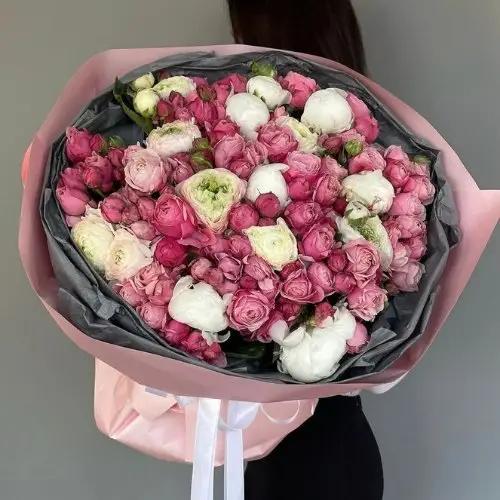 Blushing Harmony Bouquet - Luxurious Flowerssimple