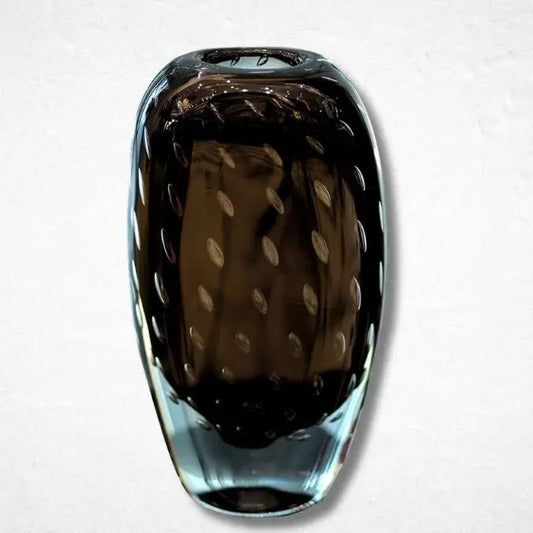 Italian Charcoal Elegance Vase - Luxurious Flowersvariable