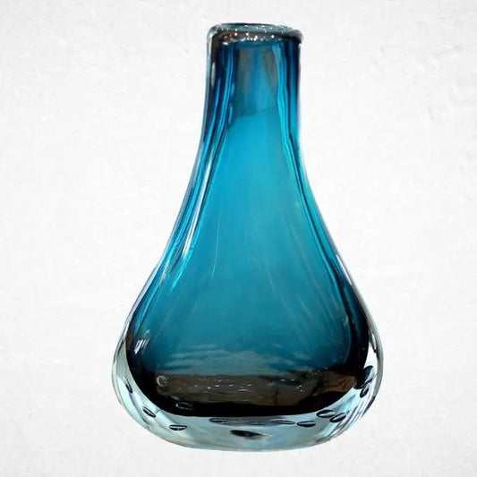 Italian Vintage Azure Vase - Luxurious Flowersvariable