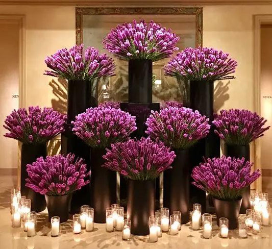 Mauve Hotel floral arrangement - Luxurious Flowerssimple