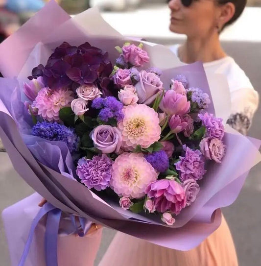 Purple bouquet - Luxurious Flowerssimple