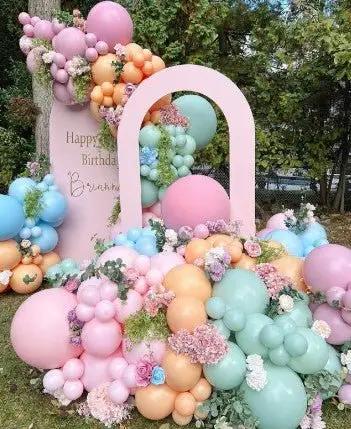 Vibrant Spectrum Birthday Balloon Fiesta - Luxurious Flowersvariable